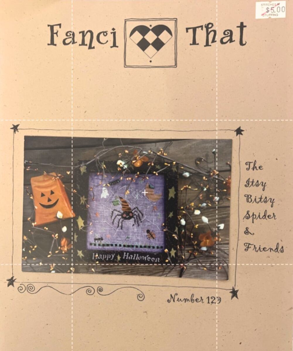 Fanci That Cross Stitch Chart Pattern Itsy Bitsy Spider & Friends #129 Halloween